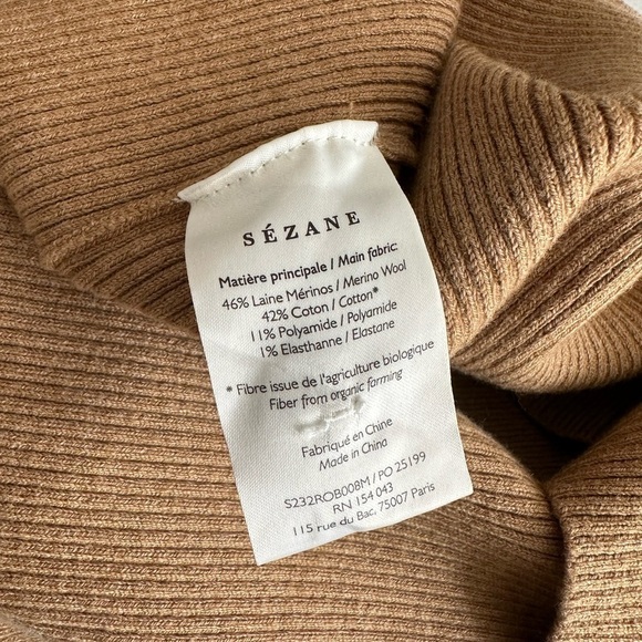 Sezane Harper Dress Light Caramel - Picture 3 of 3